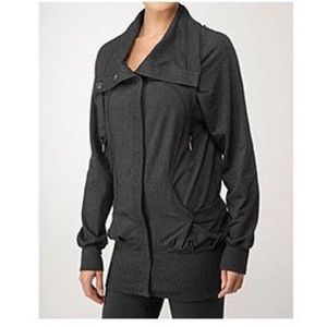 RARE Lululemon Refresh Snap Jacket Charcoal Grey